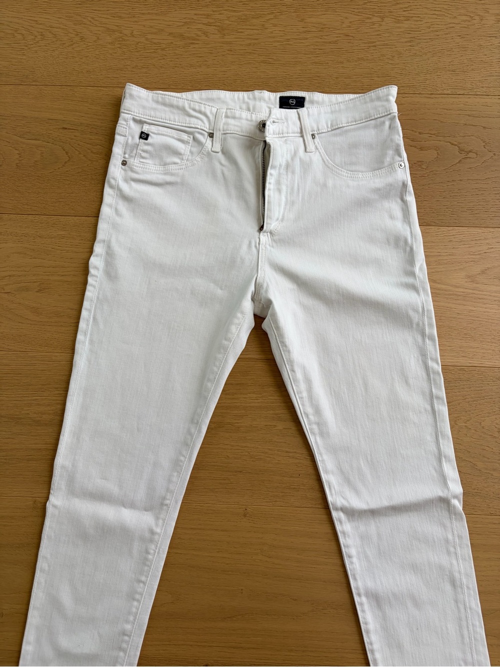 AG Adriano Goldschmied Men's White Skinny Jeans